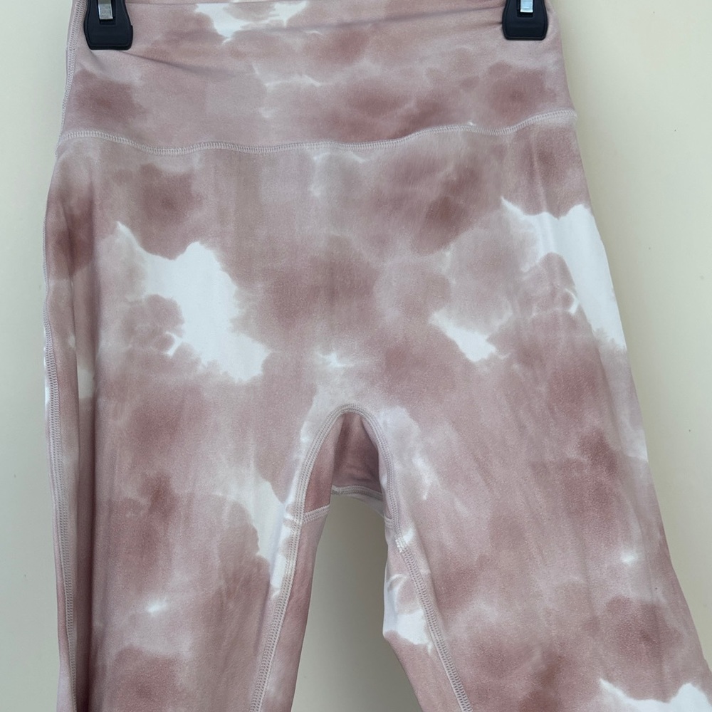 BuffBunny Pink and White Tie-Dye Leggings - Picture 6 of 7